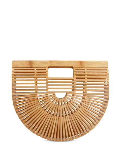 Cult Gaia mini Ark bamboo tote bag - Neutrals