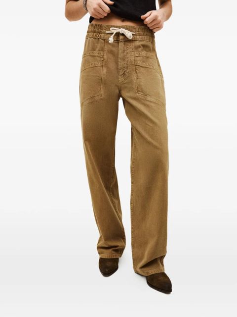 Ba&Sh Fina drawstring pocket trousers - Brown