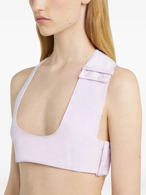 Courrèges racerback crop top - Pink