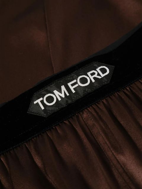 TOM FORD straight-leg pyjama bottoms - Brown