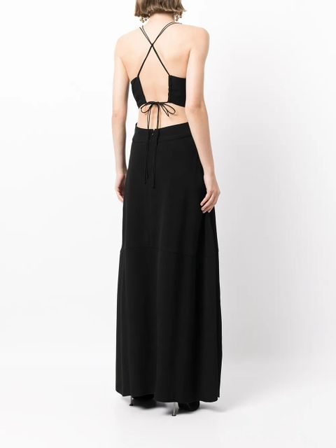 Victoria Beckham halterneck maxi dress - Black - zdjęcie produktu nr 2
