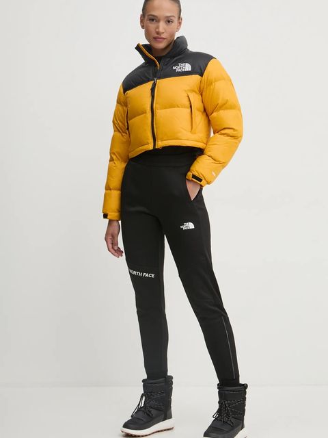 The North Face kurtka puchowa Nuptse damska kolor żółty zimowa NF0A5GGEZU31