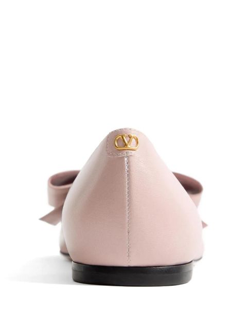 Valentino Garavani Bowow kidskin ballerina - Pink