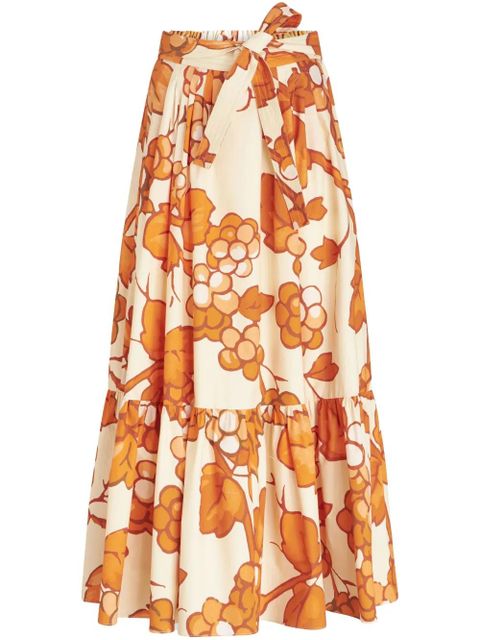 ETRO Gonna graphic-print skirt - Orange - zdjęcie produktu nr 1