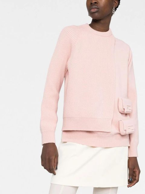 FENDI layered utility pocket jumper - Pink