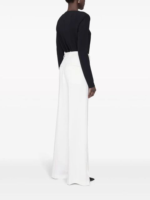 ANINE BING Lyra pressed-crease tailored trousers - White