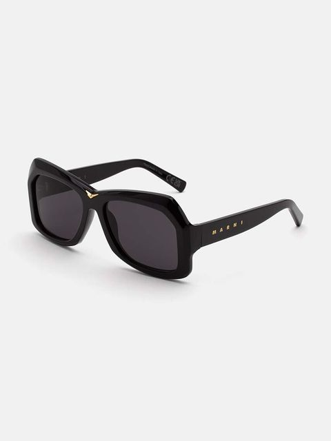 Marni okulary przeciwsłoneczne Tiznit Black damskie kolor czarny EYMRN00056.001.HJB