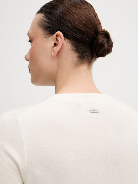 Barbour sweter z dodatkiem wełny Oakley