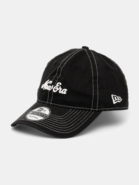 New Era czapka z daszkiem bawełniana kolor czarny z aplikacją 60595289