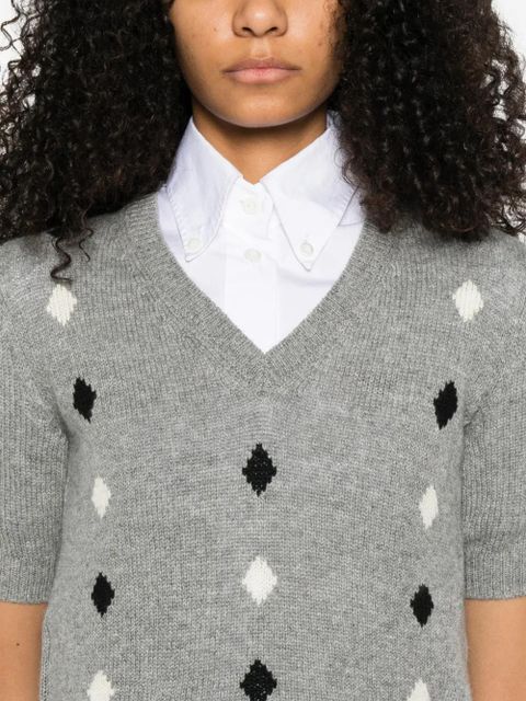 Prada V-neck T-shiry - Grey