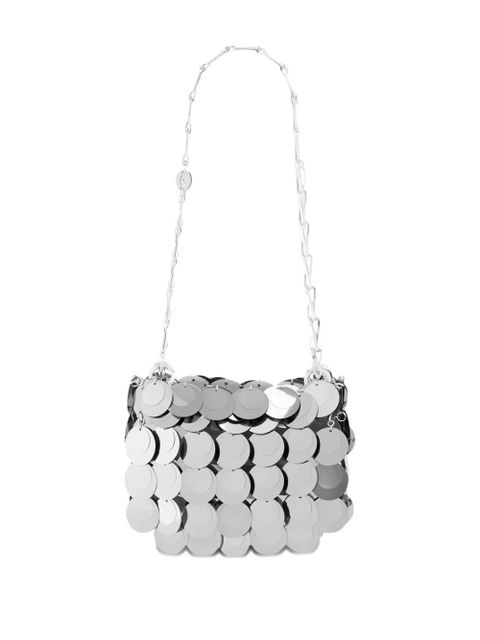 Rabanne Sparkle multi-layered chain mini bag - Grey - zdjęcie produktu nr 2