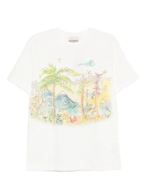 ALEMAIS graphic-print T-shirt - White - zdjęcie produktu nr 1