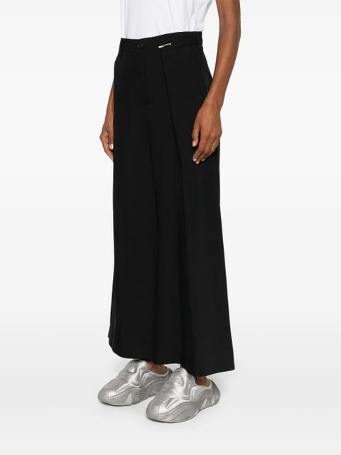 MM6 Maison Margiela pleat-detail trousers - Black