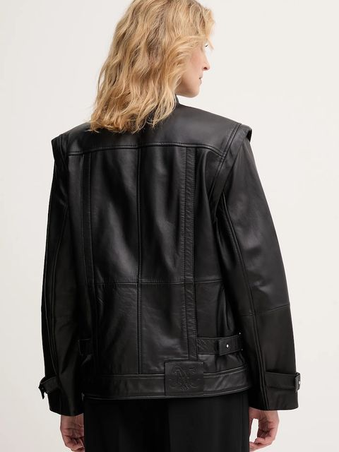 MAX&Co. ramoneska skórzana kolor czarny przejściowa 2526446021200