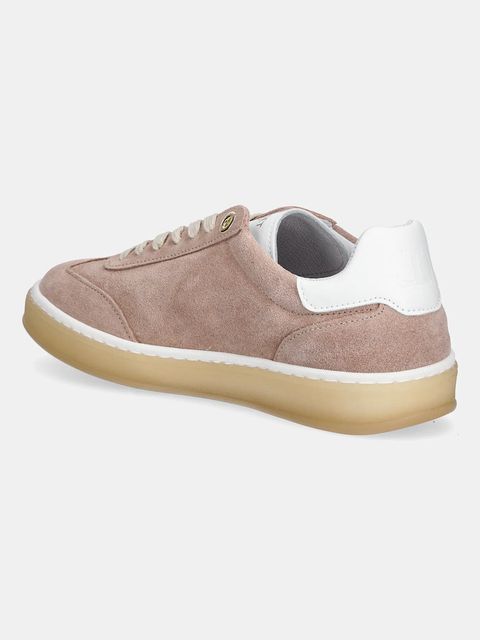 Twinset sneakersy zamszowe damskie kolor różowy 252TCP026