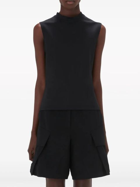 JW Anderson logo-embroidered tank top - Black