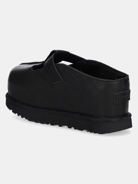 UGG klapki Goldenstar Hi Clog damskie kolor czarny na platformie 1169591-BLK