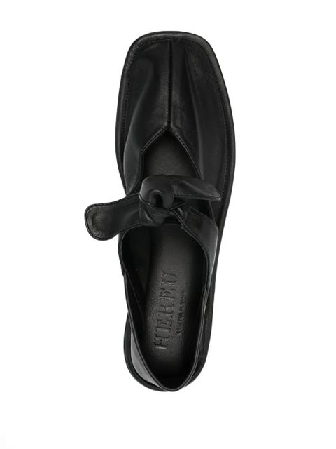 Hereu Llasada leather ballerinas - Black