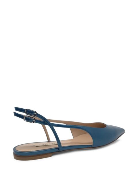 Casadei pointed-toe slingback ballet flats - Blue