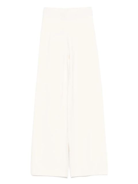 Max Mara elasticated-waist palazzo trousers - White - zdjęcie produktu nr 1