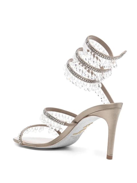 René Caovilla 90mm Chandelier sandals - Grey