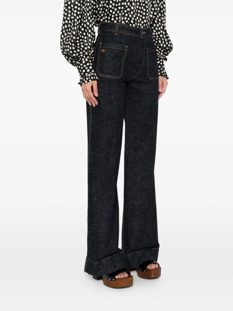 Victoria Beckham Alina pocket jeans - Blue
