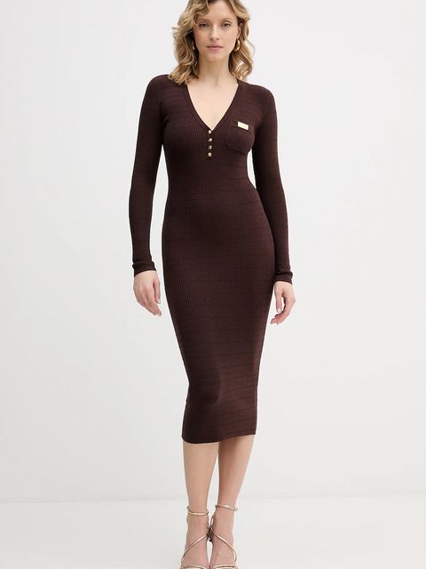 Elisabetta Franchi sukienka z dodatkiem jedwabiu - zdjęcie produktu nr 1