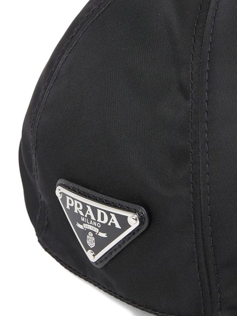 Prada logo-plaque baseball cap - Black