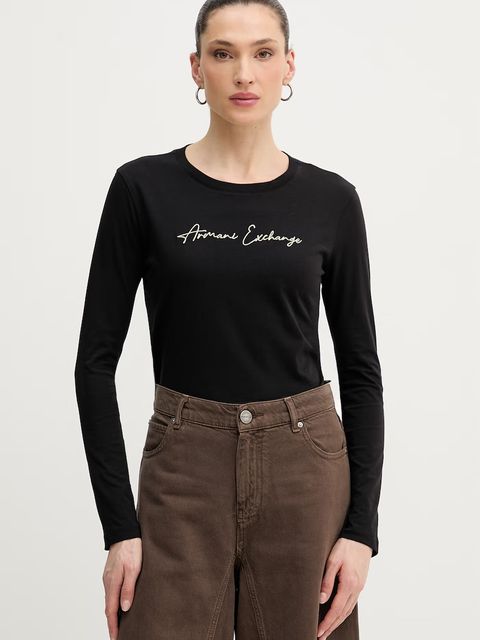 Armani Exchange longsleeve bawełniany - zdjęcie produktu nr 2
