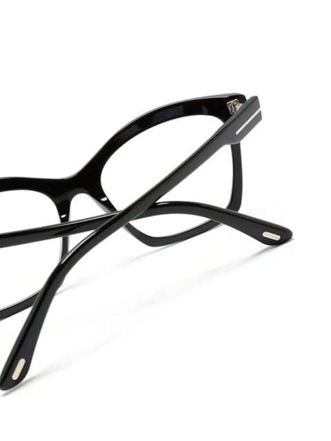 TOM FORD Eyewear light-filtering butterfly-frame glasses - Black