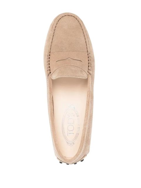 Tod's almond toe loafers - Brown
