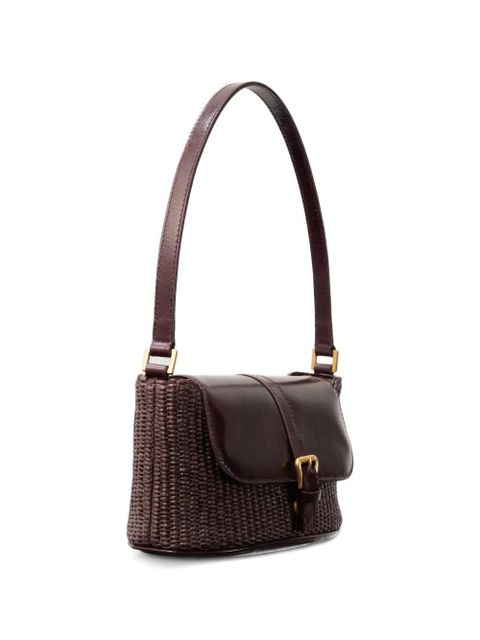 BY FAR Miranda flap shoulder bag - Brown
