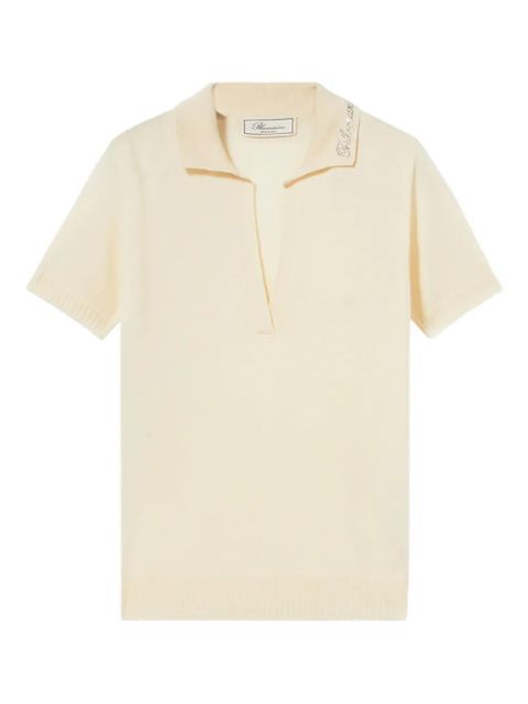 Blumarine polo-collar sweater - Neutrals - zdjęcie produktu nr 1
