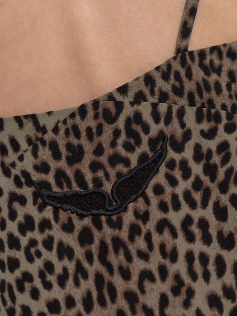 Zadig&Voltaire leopard-print slip dress - Brown