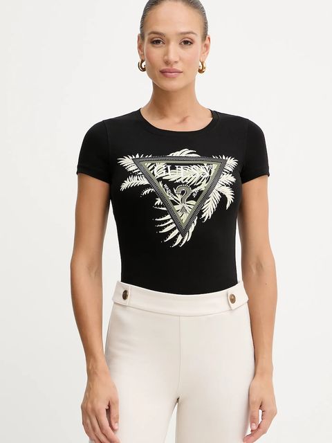 Guess t-shirt damski kolor czarny W5YI13 J1314 - zdjęcie produktu nr 1