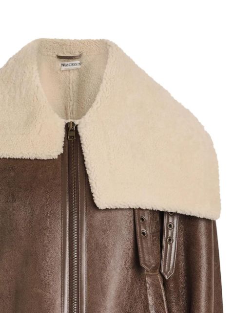 JW Anderson shearling belted jacket - Brown - zdjęcie produktu nr 2