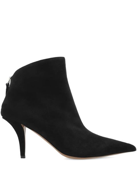 Paris Texas 105mm Jessica pointed-toe suede ankle boots - Black - zdjęcie produktu nr 1