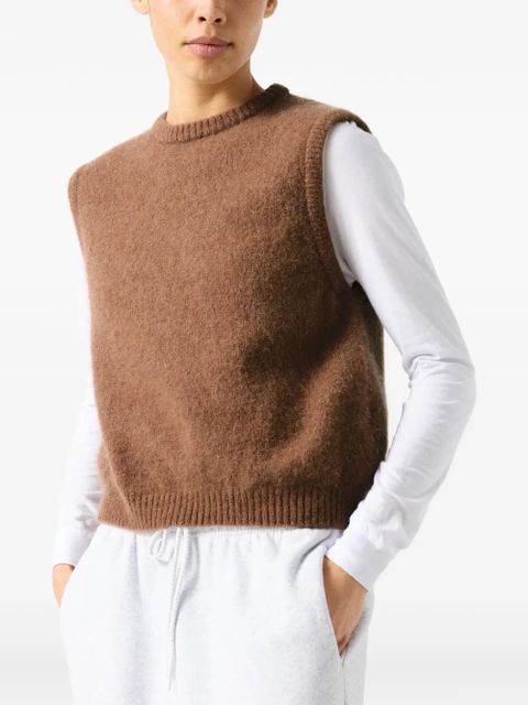 American Vintage crew-neck knitted top - Brown