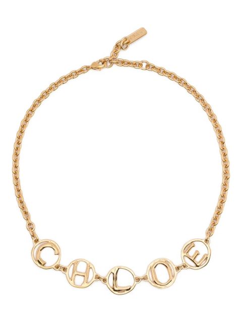 Chloé The Chloé Script charm necklace - Gold - zdjęcie produktu nr 1