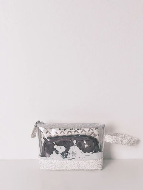 women'secret kosmetyczka SNOOPY 3-pack kolor szary 4842018 - zdjęcie produktu nr 1