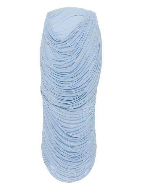 Magda Butrym draped midi skirt - Blue - zdjęcie produktu nr 1