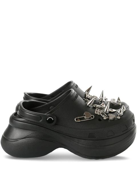 Balenciaga Jibbitz mules - Black