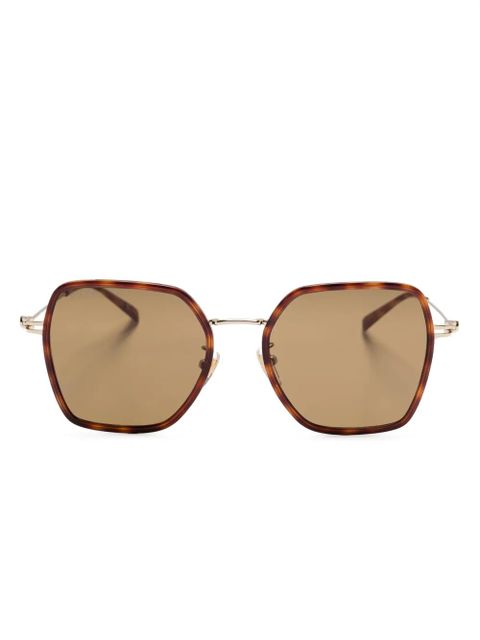 Gucci Eyewear tortoiseshell sunglasses - Gold - zdjęcie produktu nr 1