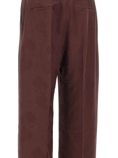 ETRO pleated straight-leg trousers - Brown
