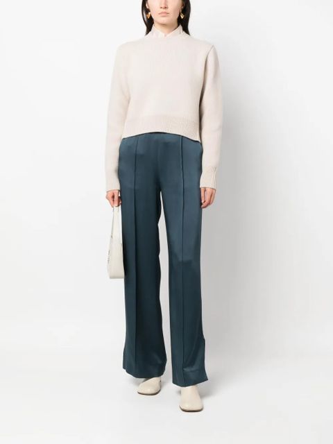 Lanvin crew-neck cropped jumper - Neutrals