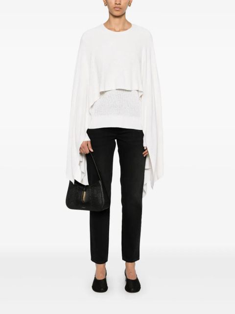 TOTEME bouclé cape sweater - Neutrals