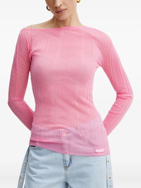 PINKO ribbed off-shoulder top - zdjęcie produktu nr 1