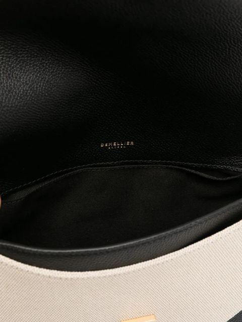 DeMellier small The Siena Saddle half-moon padlock bag - Black