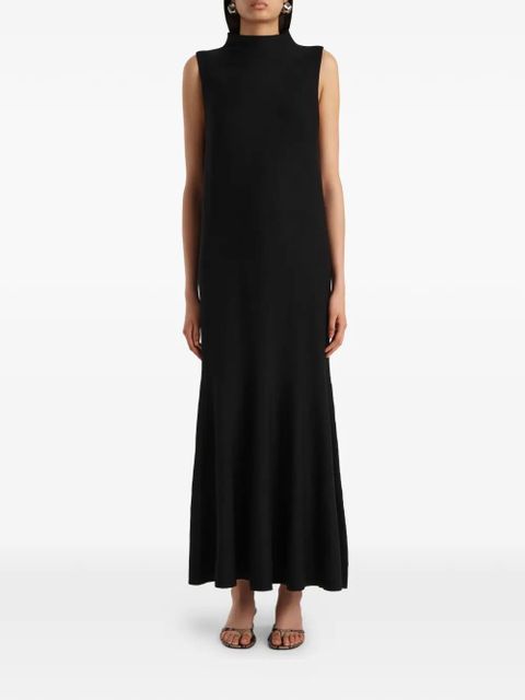 KHAITE Margo sleeveless dress - Black