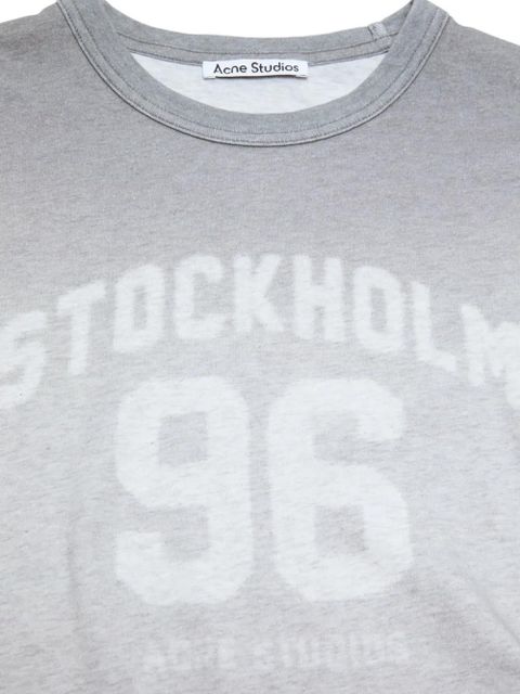 Acne Studios sprayed cotton T-shirt - Grey - zdjęcie produktu nr 2